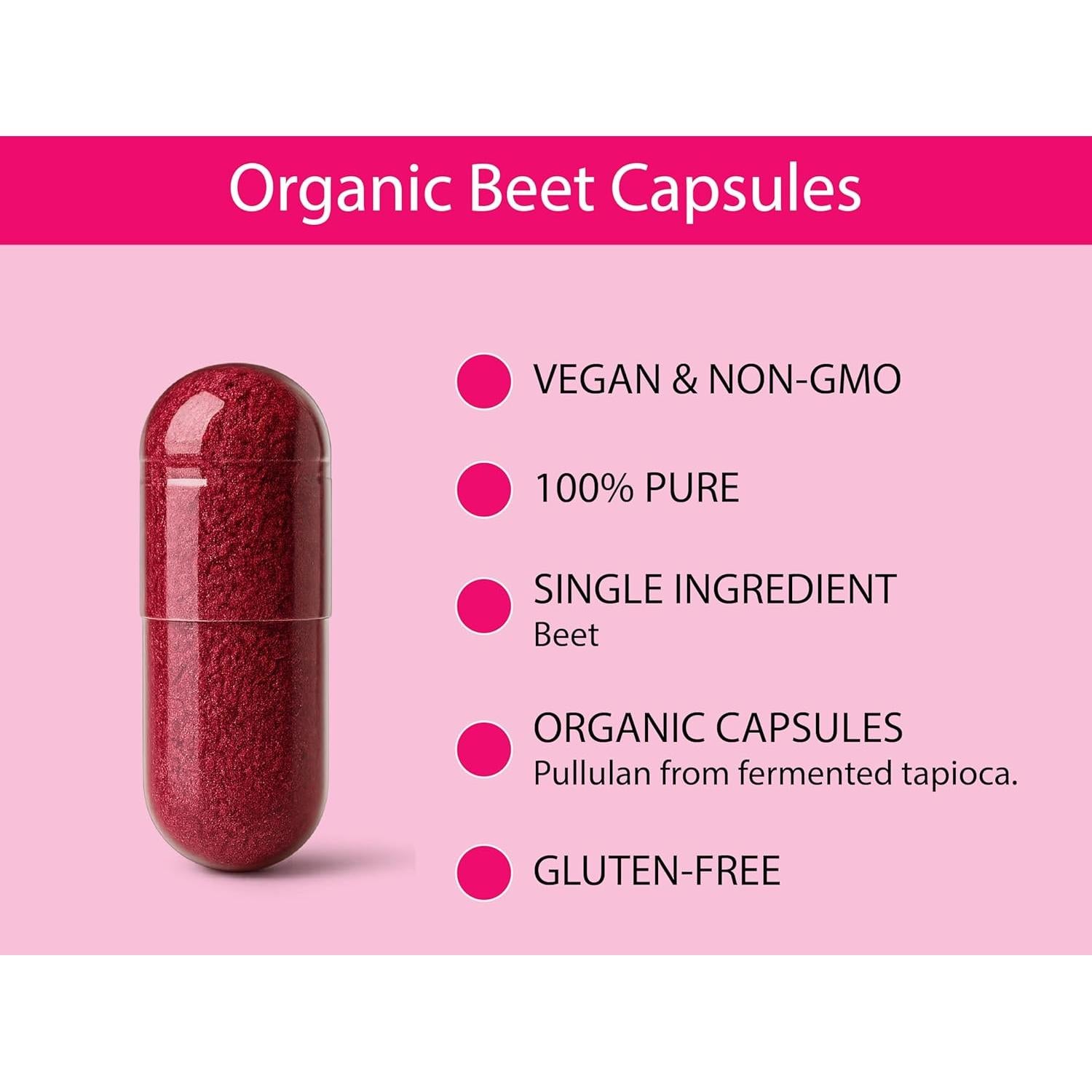 Cápsulas de Remolacha Orgánica KOYAH - 500 mg Liofilizada