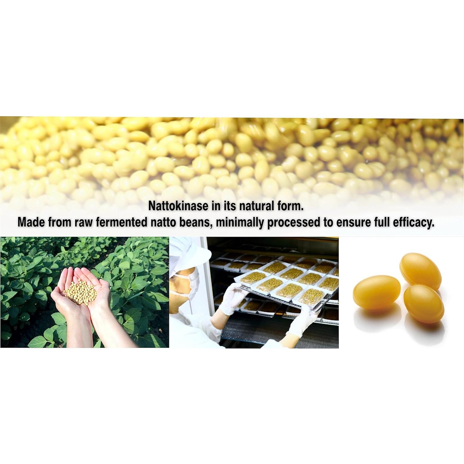 Suplemento Nattokinasa Orgánica PHARMAKON 6000 FUs 120 Cápsulas