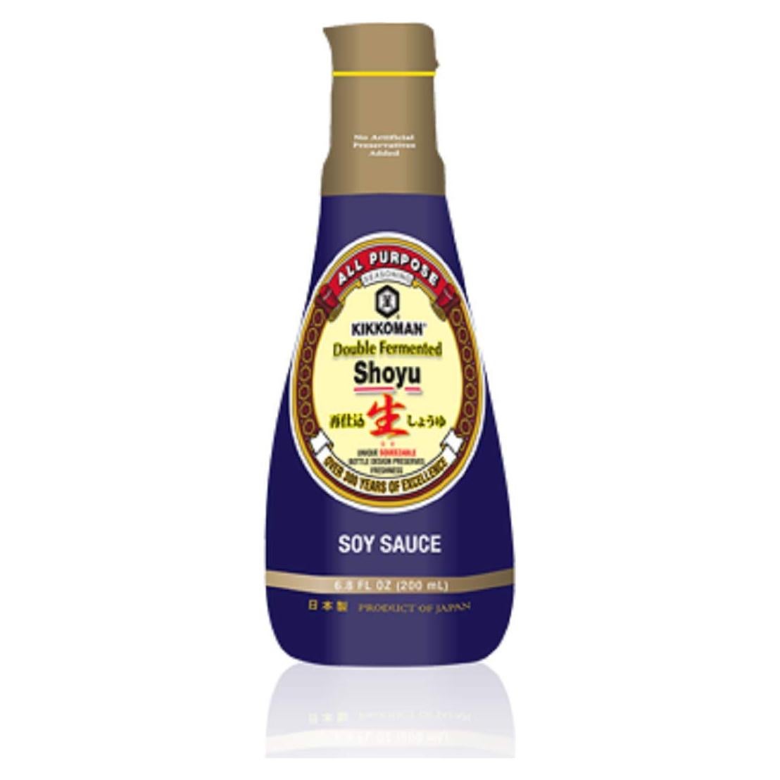 Salsa de Soja Doble Fermentada Kikkoman 200 ml Umami