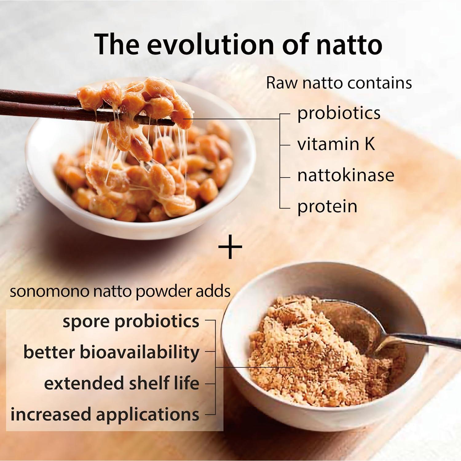 Polvo de Natto Suave Sonomono 60g - Superalimento Japonés Vegano