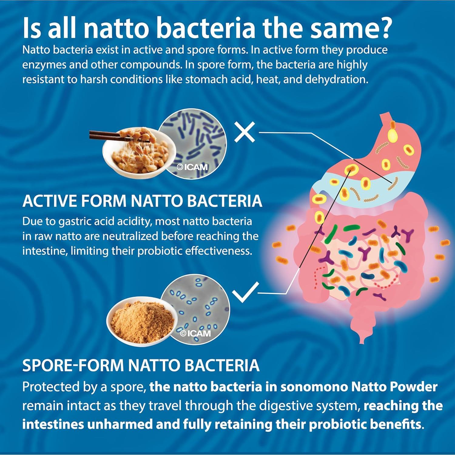 Polvo de Natto Suave Sonomono 60g - Superalimento Japonés Vegano