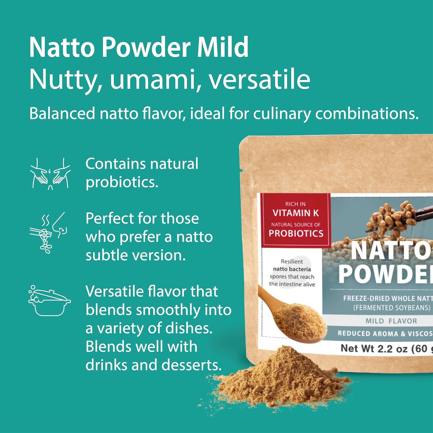 Polvo de Natto Suave Sonomono 60g - Superalimento Japonés Vegano