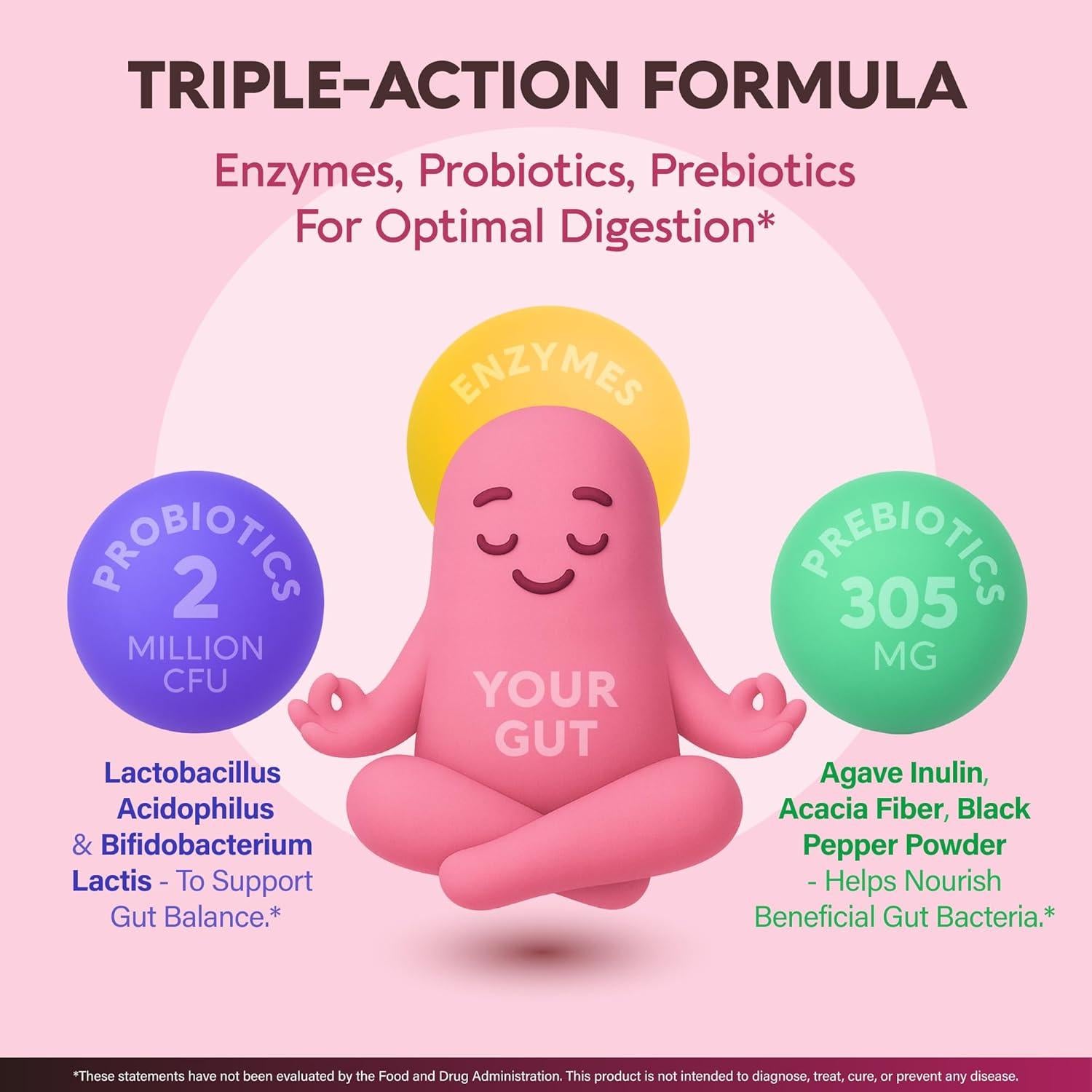 Enzimas Digestivas Veganas Nutra Harmony - 90 Cápsulas