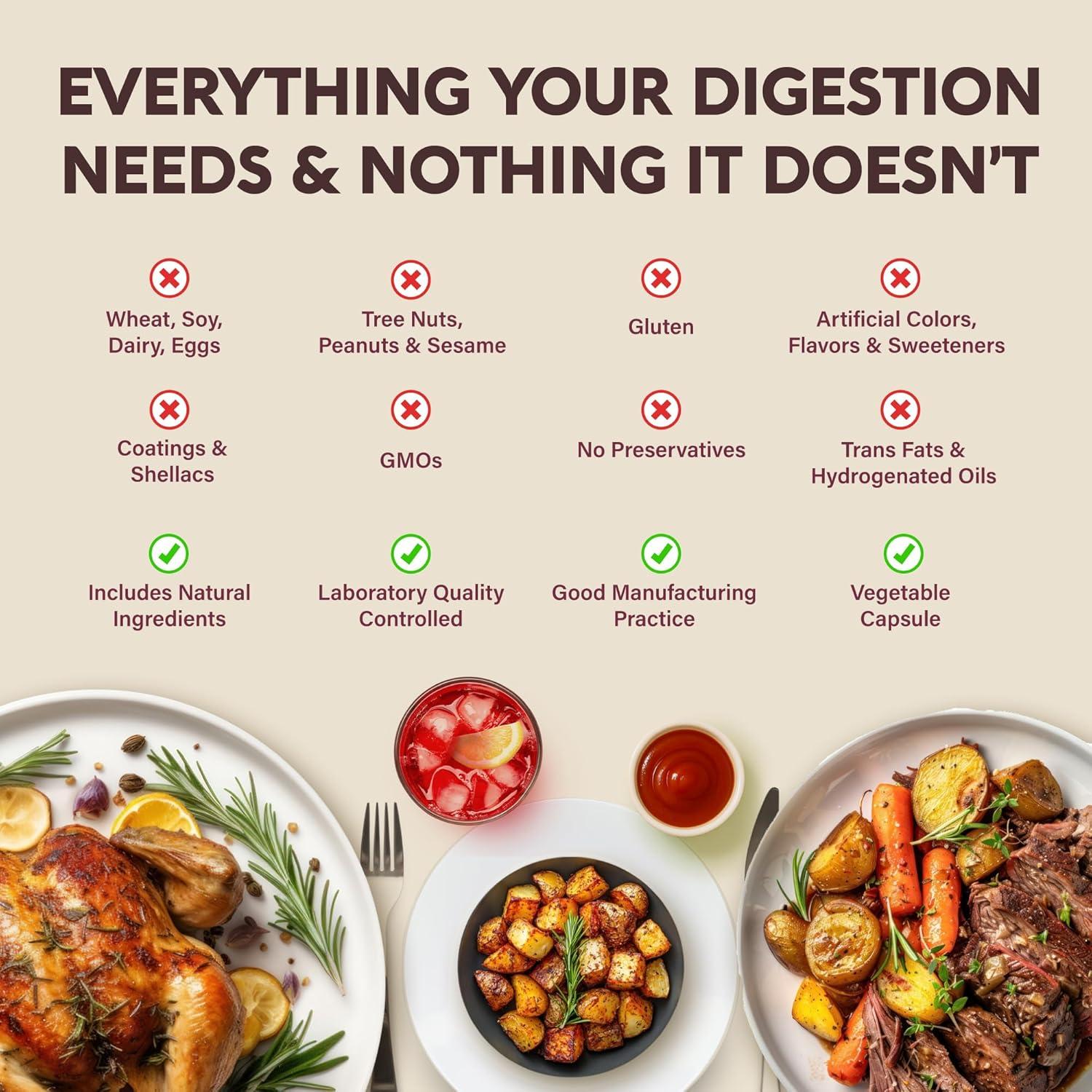 Enzimas Digestivas Veganas Nutra Harmony - 90 Cápsulas