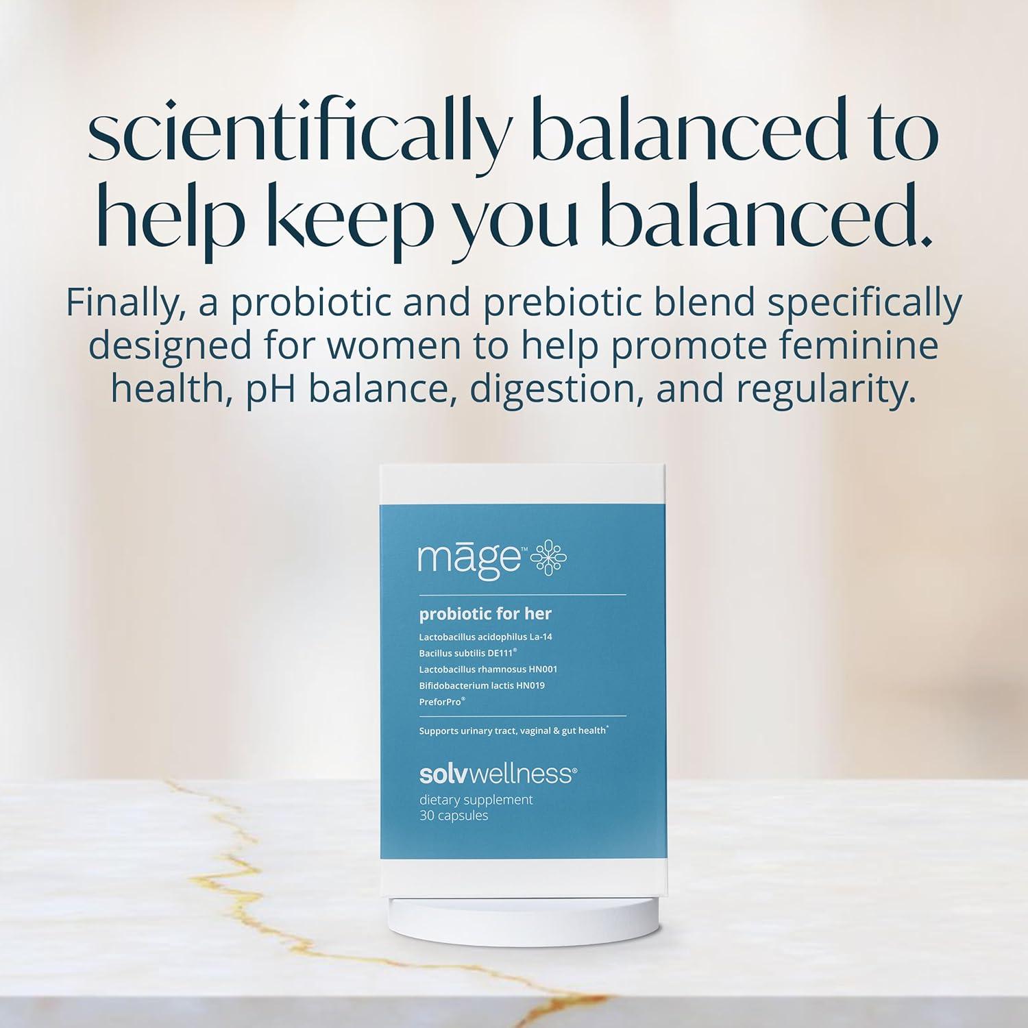 Suplemento Probiotico Māge Solv Wellness 30 Cápsulas