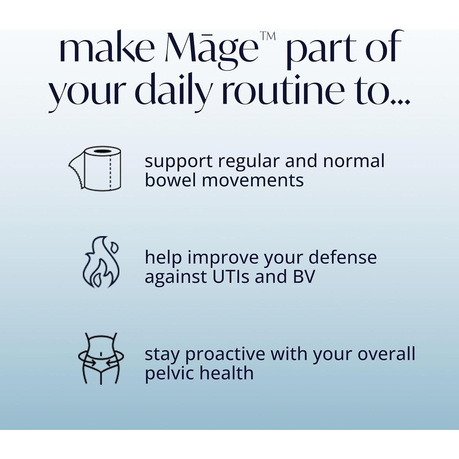 Suplemento Probiotico Māge Solv Wellness 30 Cápsulas