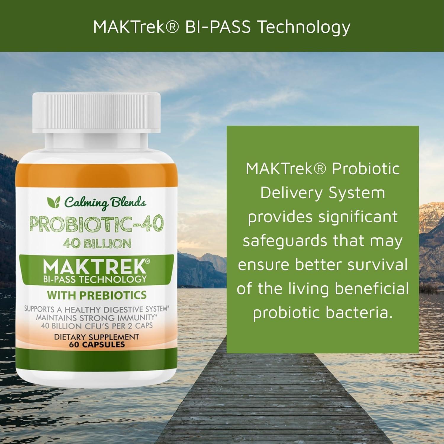 Té Digestivo y Probiotico Calming Blends 60 Cápsulas