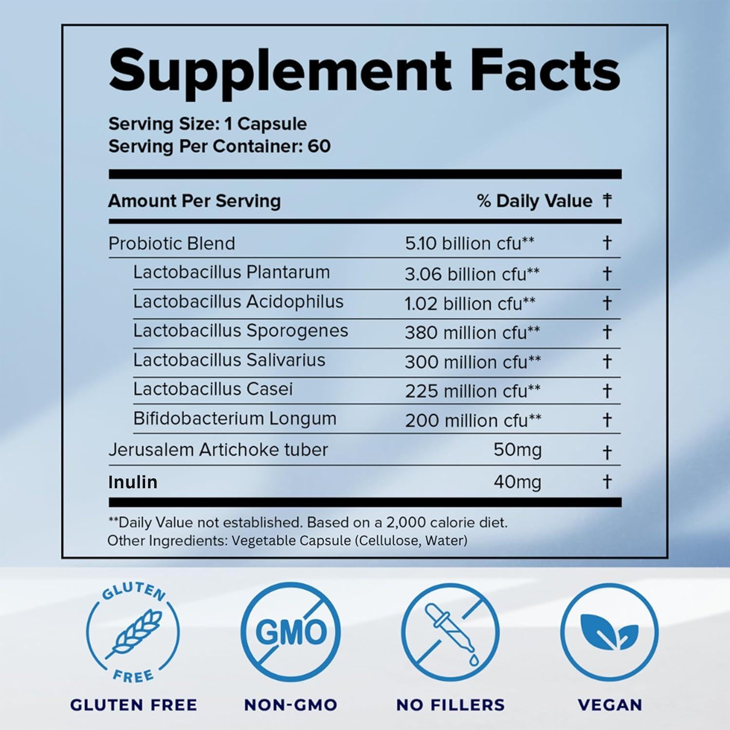 Suplemento Probiotico Dr. Liz Cruz 60 Cápsulas Vegetales