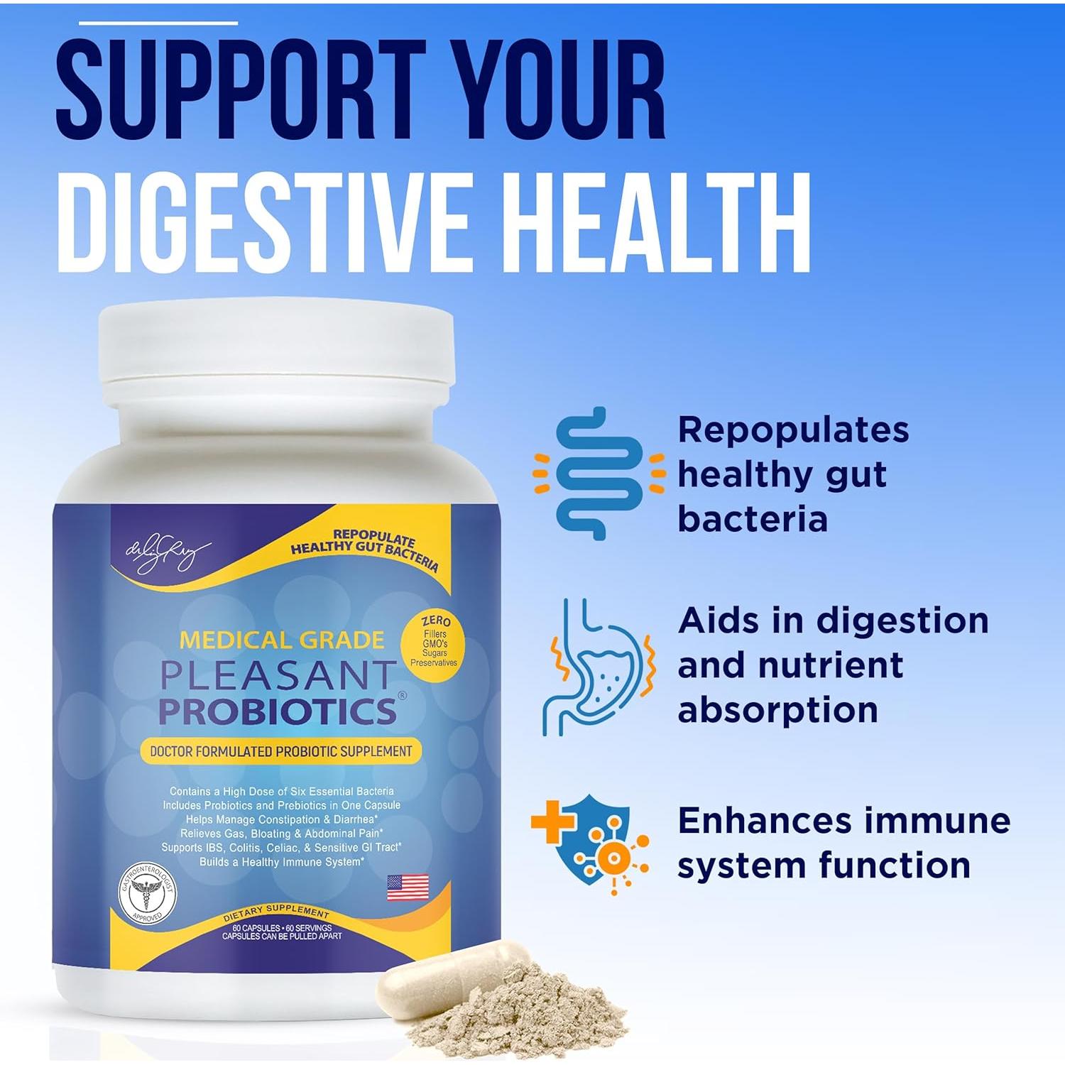 Suplemento Probiotico Dr. Liz Cruz 60 Cápsulas Vegetales