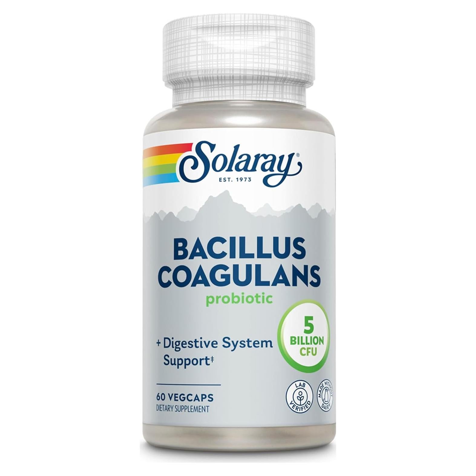 Probiotico Solaray Bacillus Coagulans 5 Mil Millones 30 VegCaps