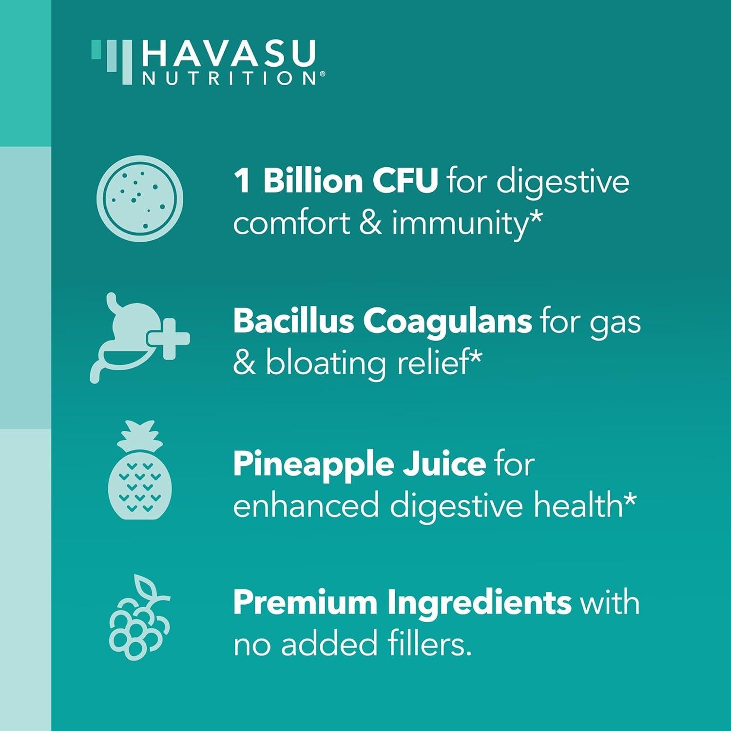 Gomitas Probioticas Havasu Nutrition 60 Unidades Sabor Bayas