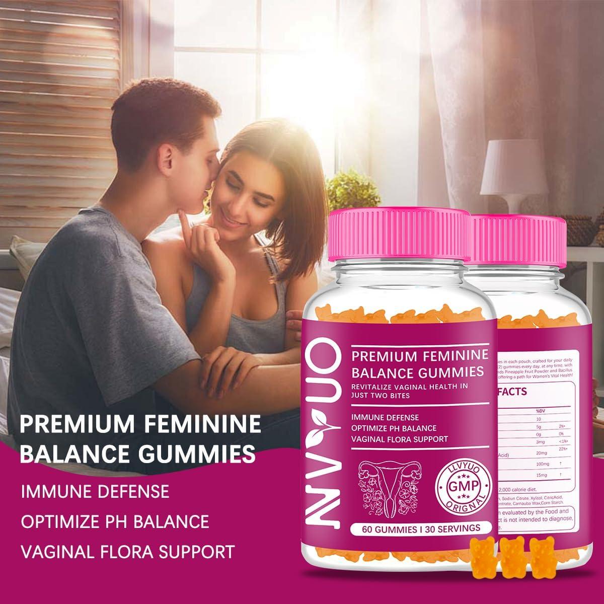 Gominolas Probióticas Femeninas LLVYUO 60 Unidades - Salud Vaginal