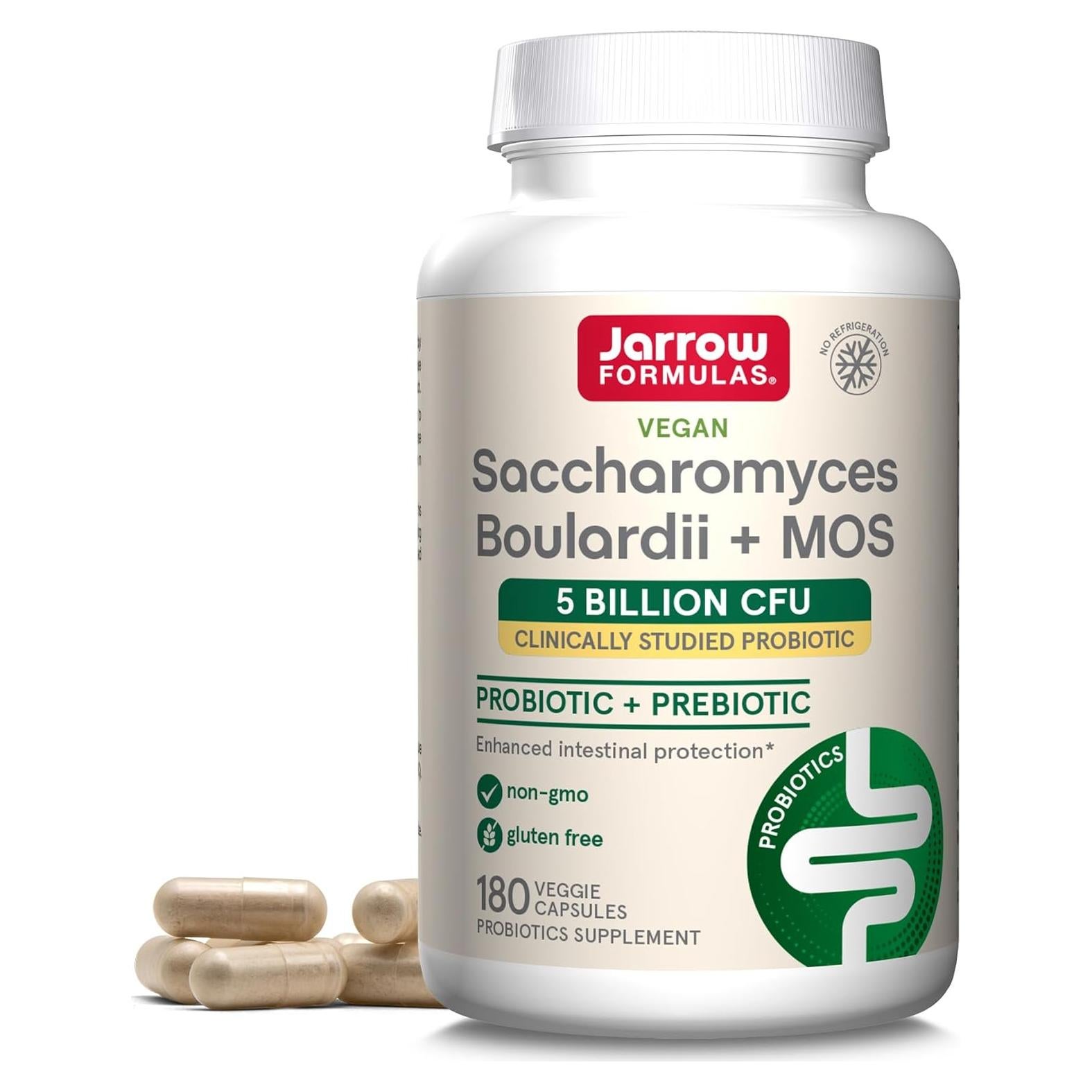 Probioticos Jarrow Formulas Saccharomyces Boulardii 180 Cápsulas