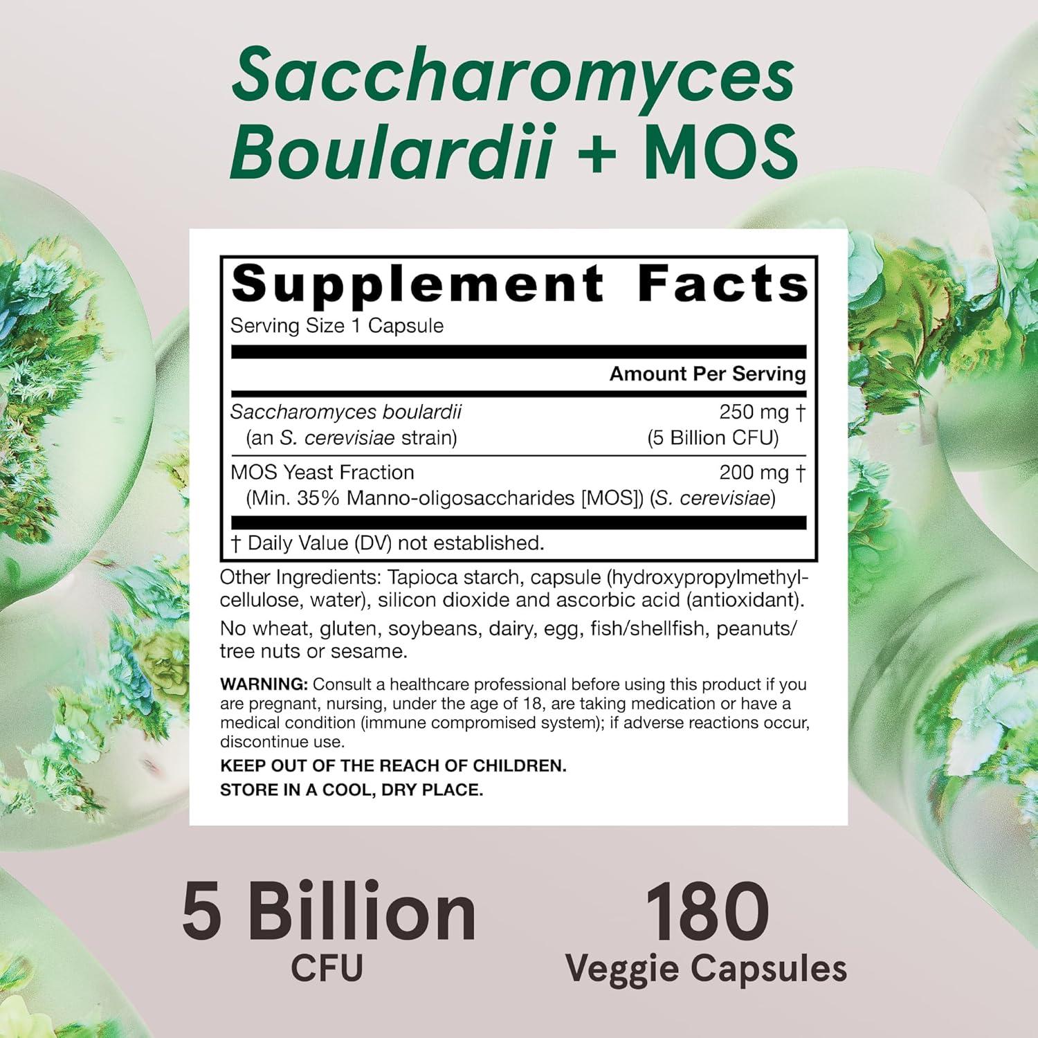 Probioticos Jarrow Formulas Saccharomyces Boulardii 180 Cápsulas
