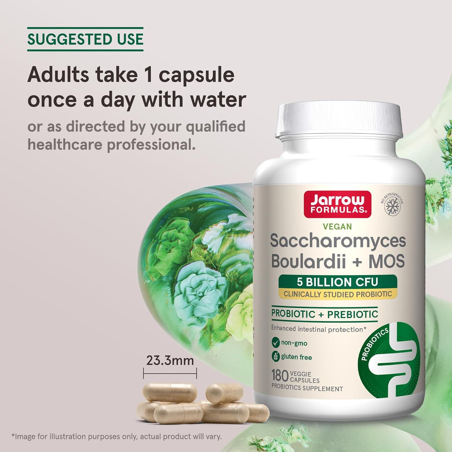 Probioticos Jarrow Formulas Saccharomyces Boulardii 180 Cápsulas