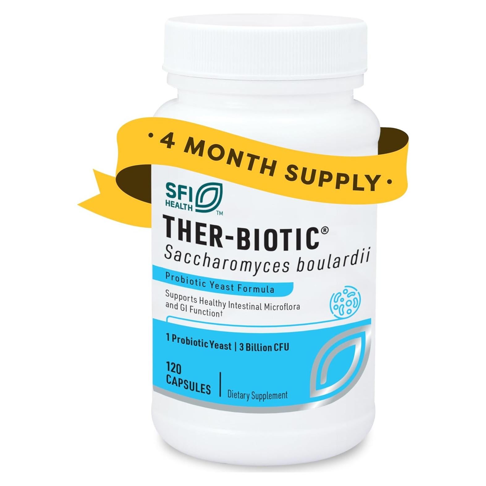 Probiotico Klaire Labs Saccharomyces Boulardii 120 Cápsulas