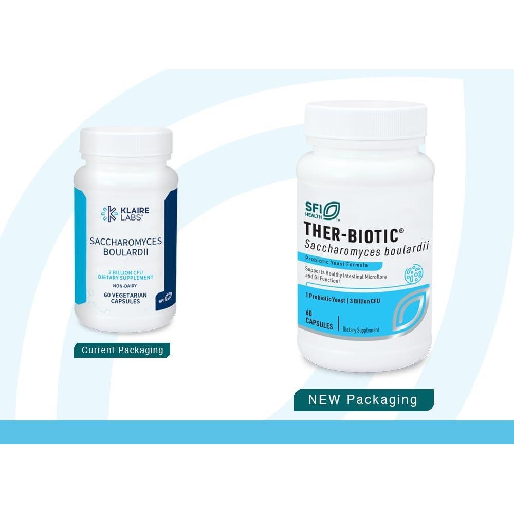 Probiotico Klaire Labs Saccharomyces Boulardii 120 Cápsulas