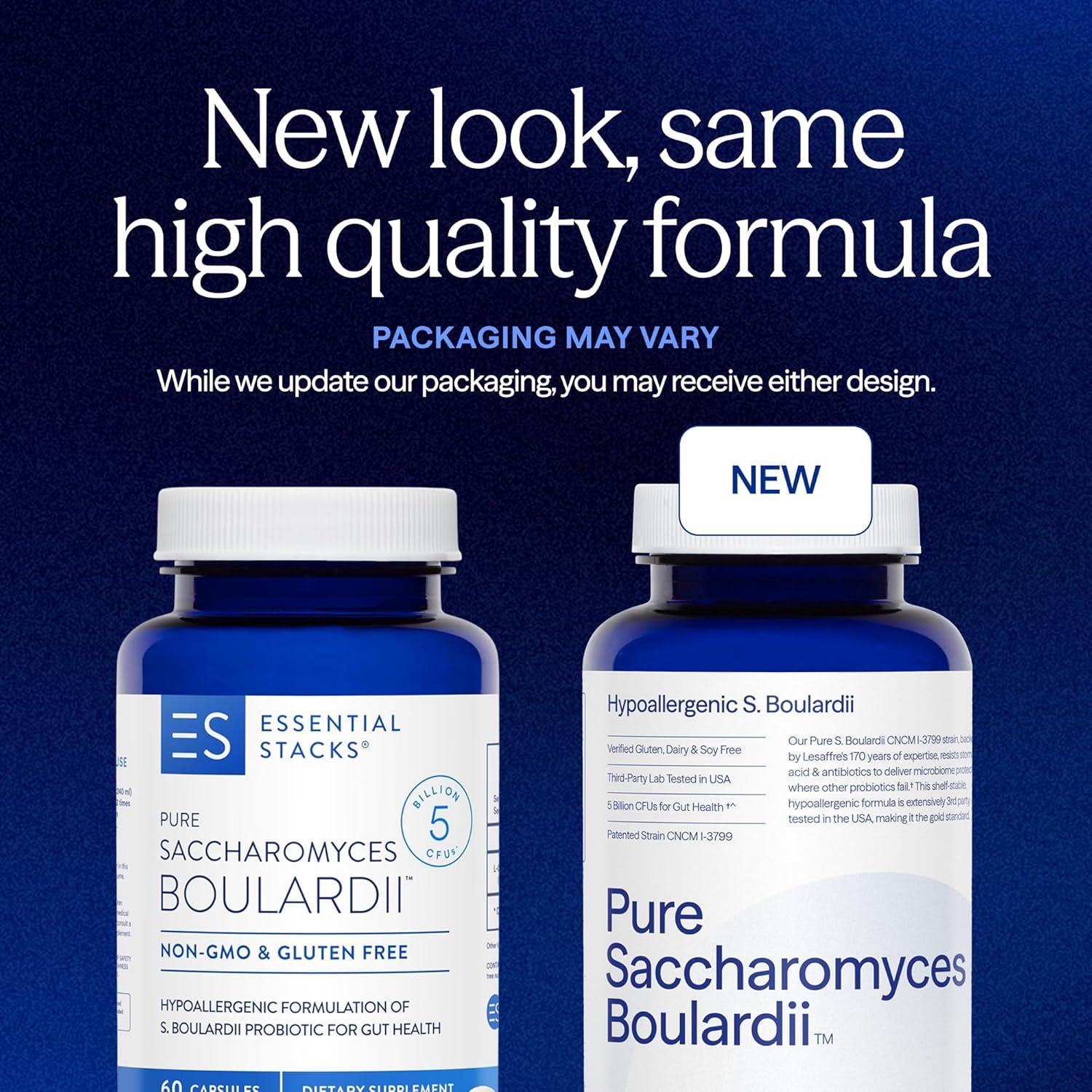 Probioticos Saccharomyces Boulardii Essential Stacks 60 Cápsulas