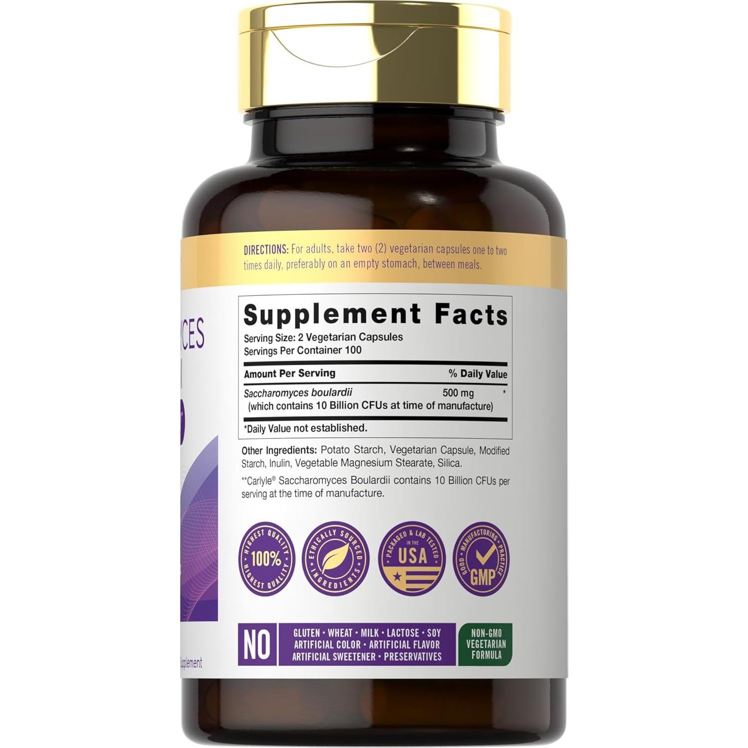 Cápsulas Probioticas Carlyle Saccharomyces Boulardii 200 Unidades