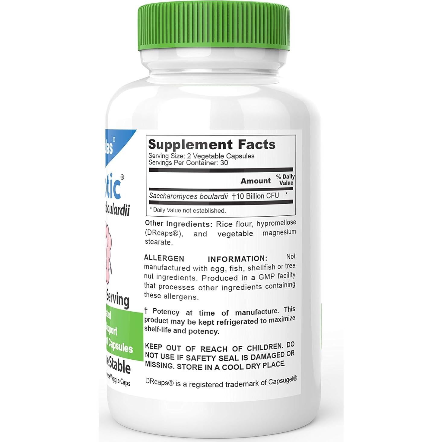 Probiotico DrFormulas Saccharomyces Boulardii 10 Mil Millones 60 Cápsulas