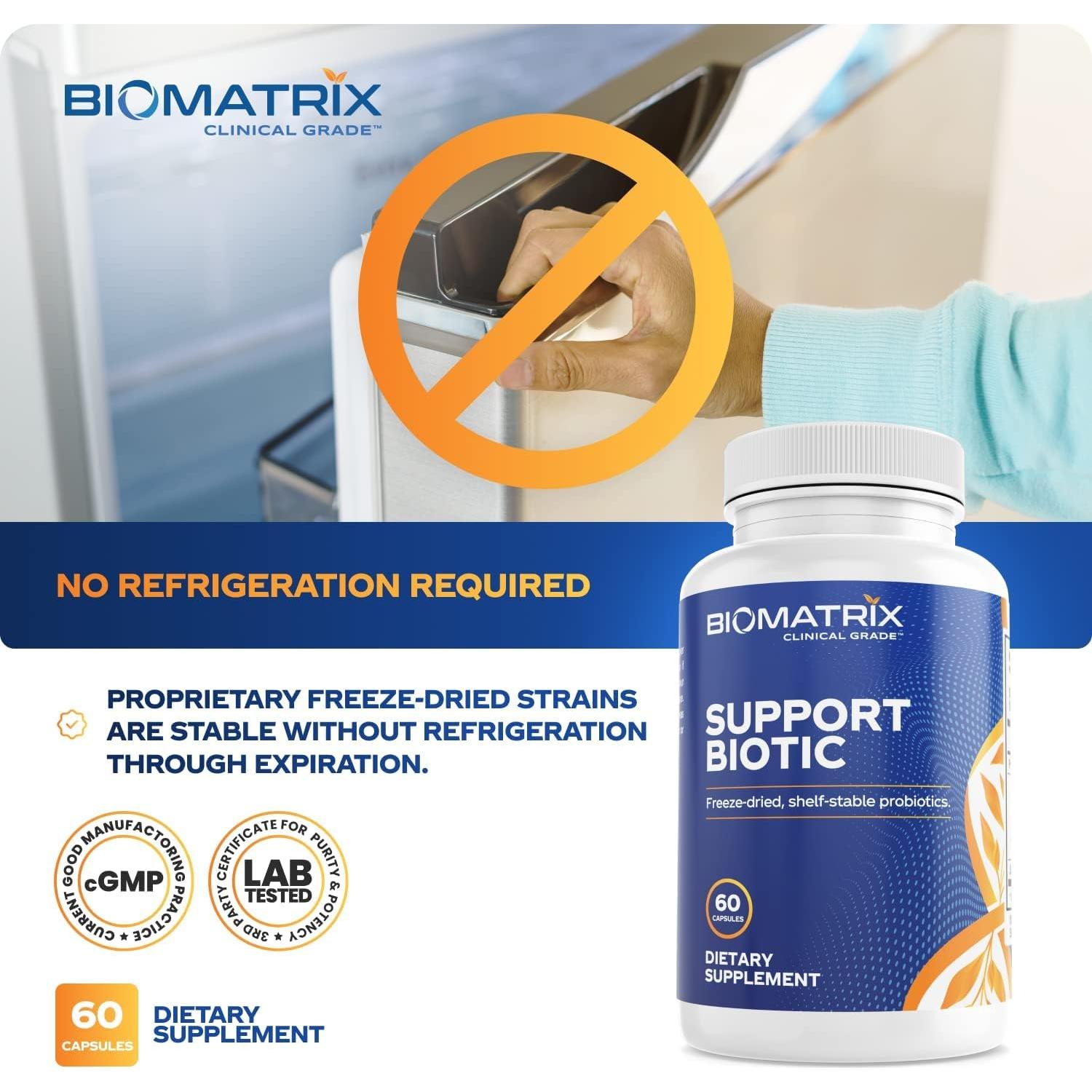 Suplemento Probiotico BioMatrix 30 Cápsulas - Saccharomyces boulardii