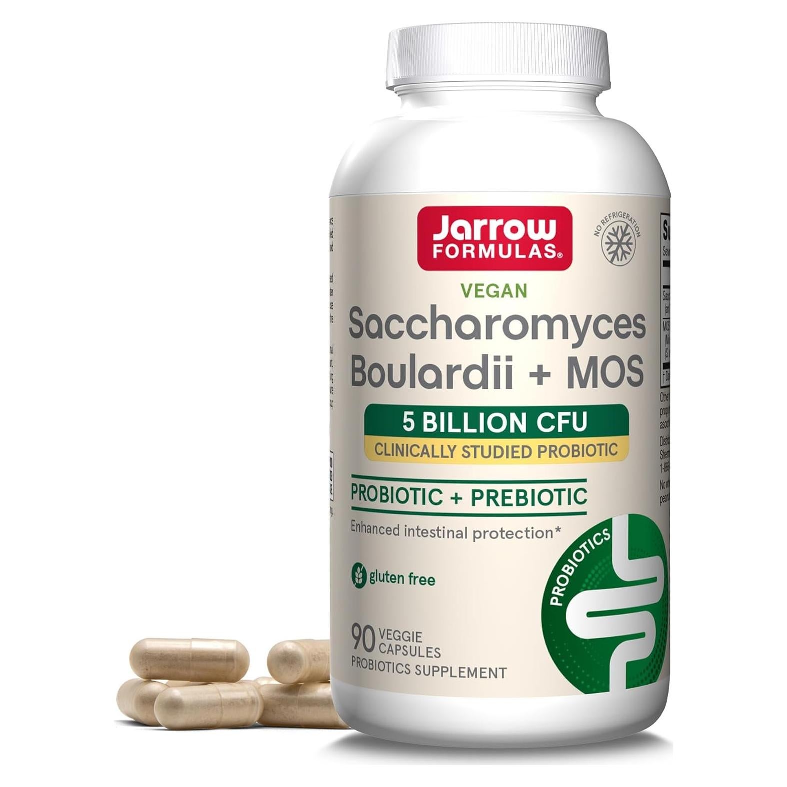 Suplemento Probiótico Jarrow Formulas Saccharomyces 90 Cápsulas