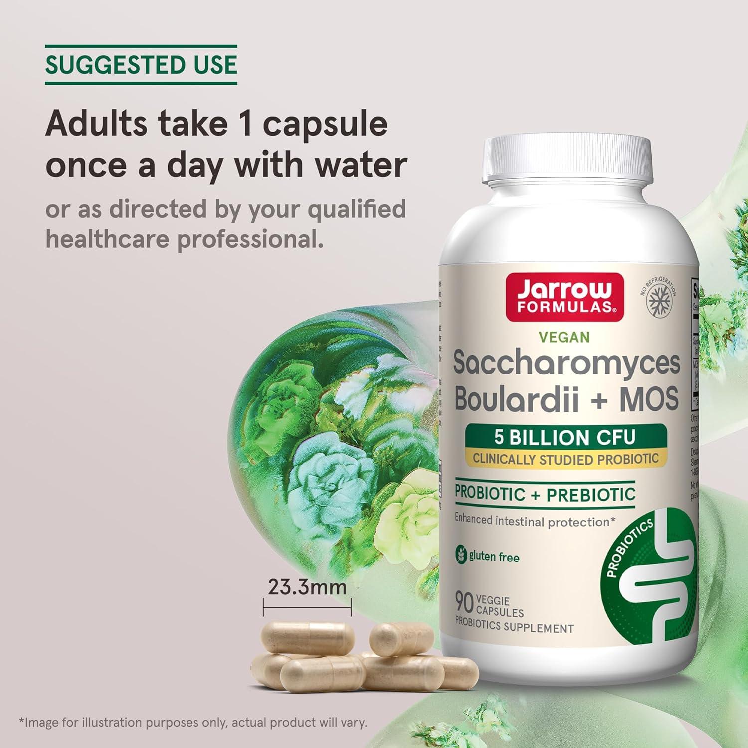 Suplemento Probiótico Jarrow Formulas Saccharomyces 90 Cápsulas