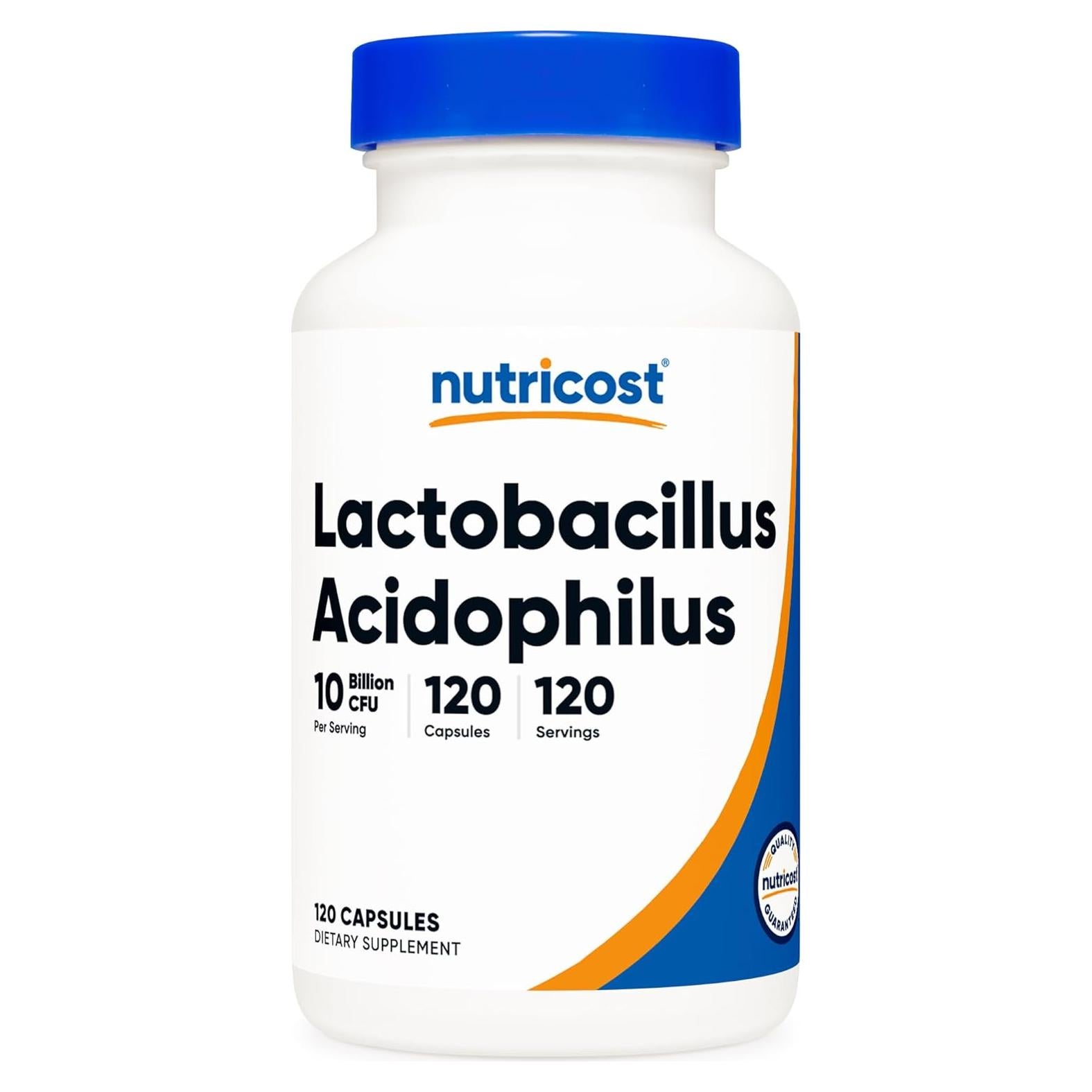 Nutricost Lactobacillus Acidophilus 10 Mil Millones CFU 120 Cápsulas