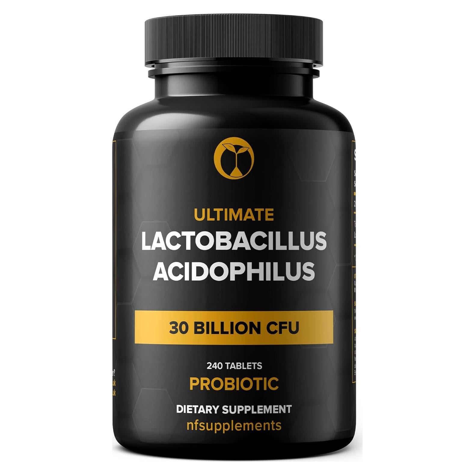 Suplemento Probiótico Lactobacillus Acidophilus 240 Tabletas