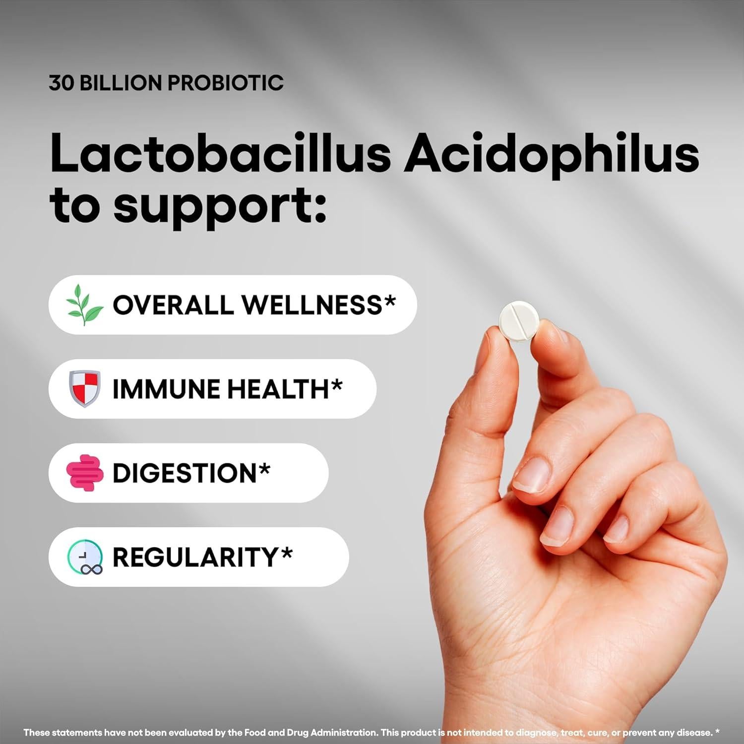 Suplemento Probiótico Lactobacillus Acidophilus 240 Tabletas