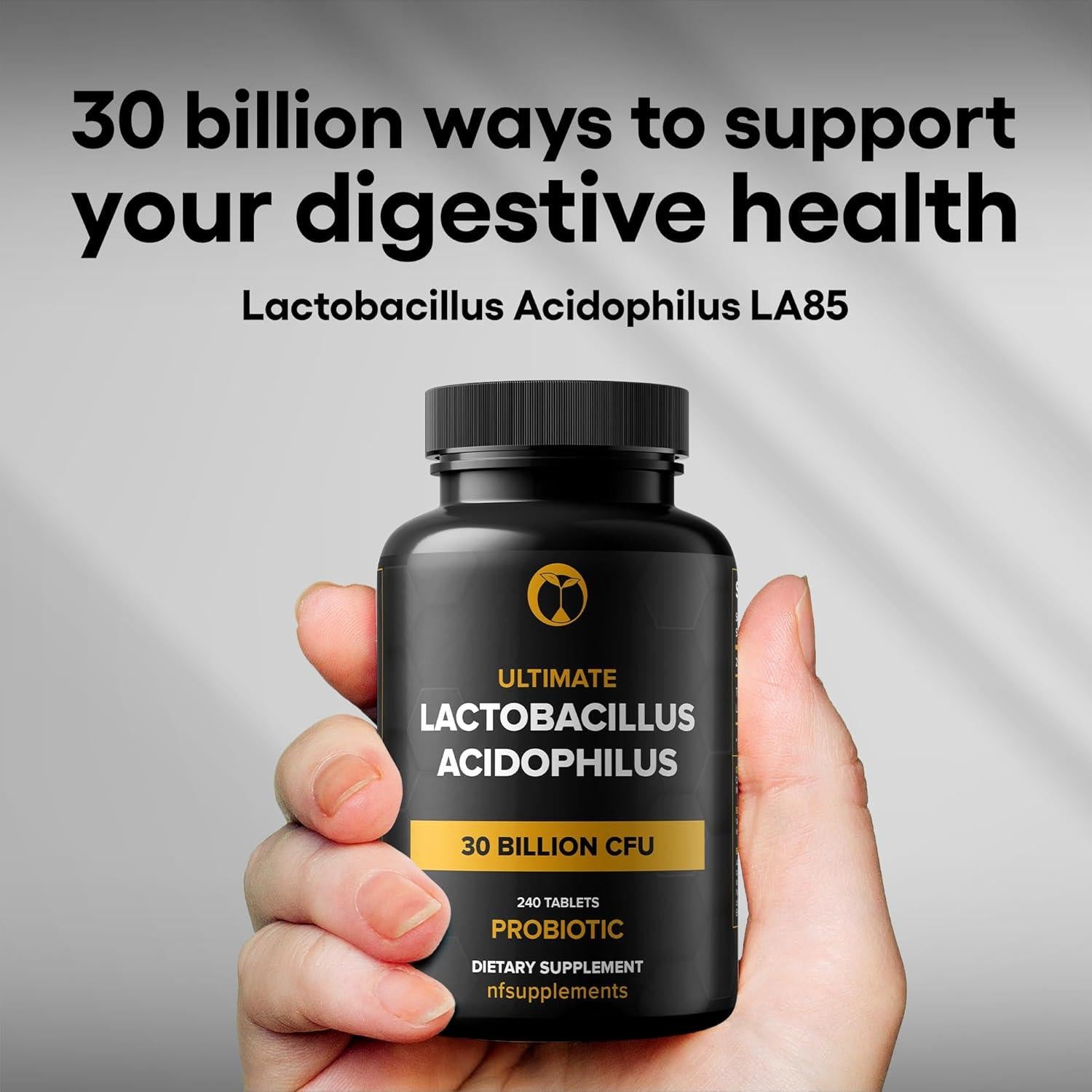 Suplemento Probiótico Lactobacillus Acidophilus 240 Tabletas