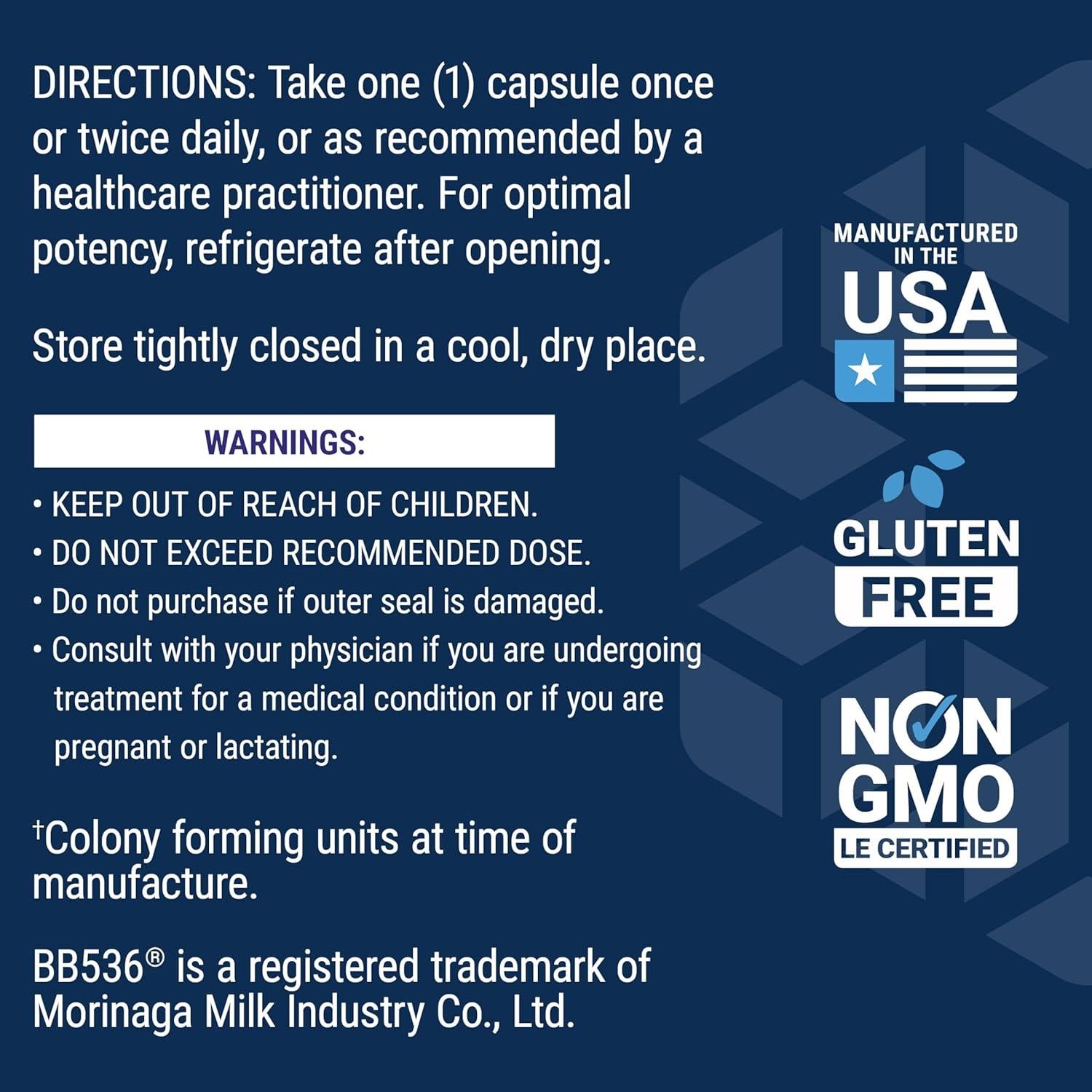 Probioticos Life Extension Equilibrio Bifido GI 60 Cápsulas