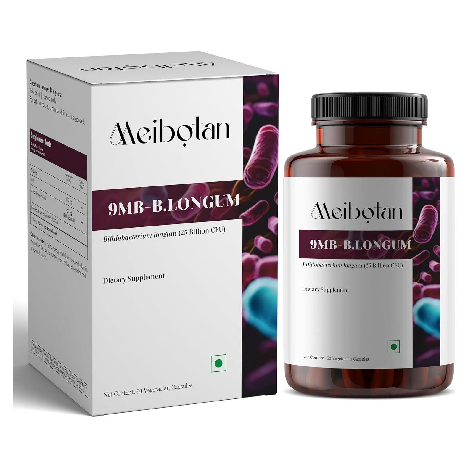 Probiotico Meibotan Bifidobacterium Longum 25 Mil Millones 60 Cápsulas