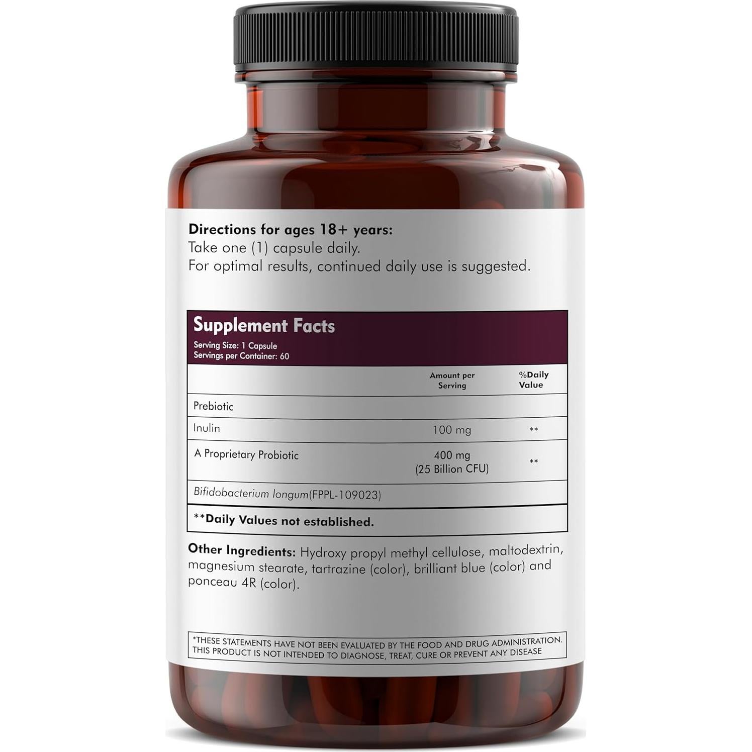 Probiotico Meibotan Bifidobacterium Longum 25 Mil Millones 60 Cápsulas