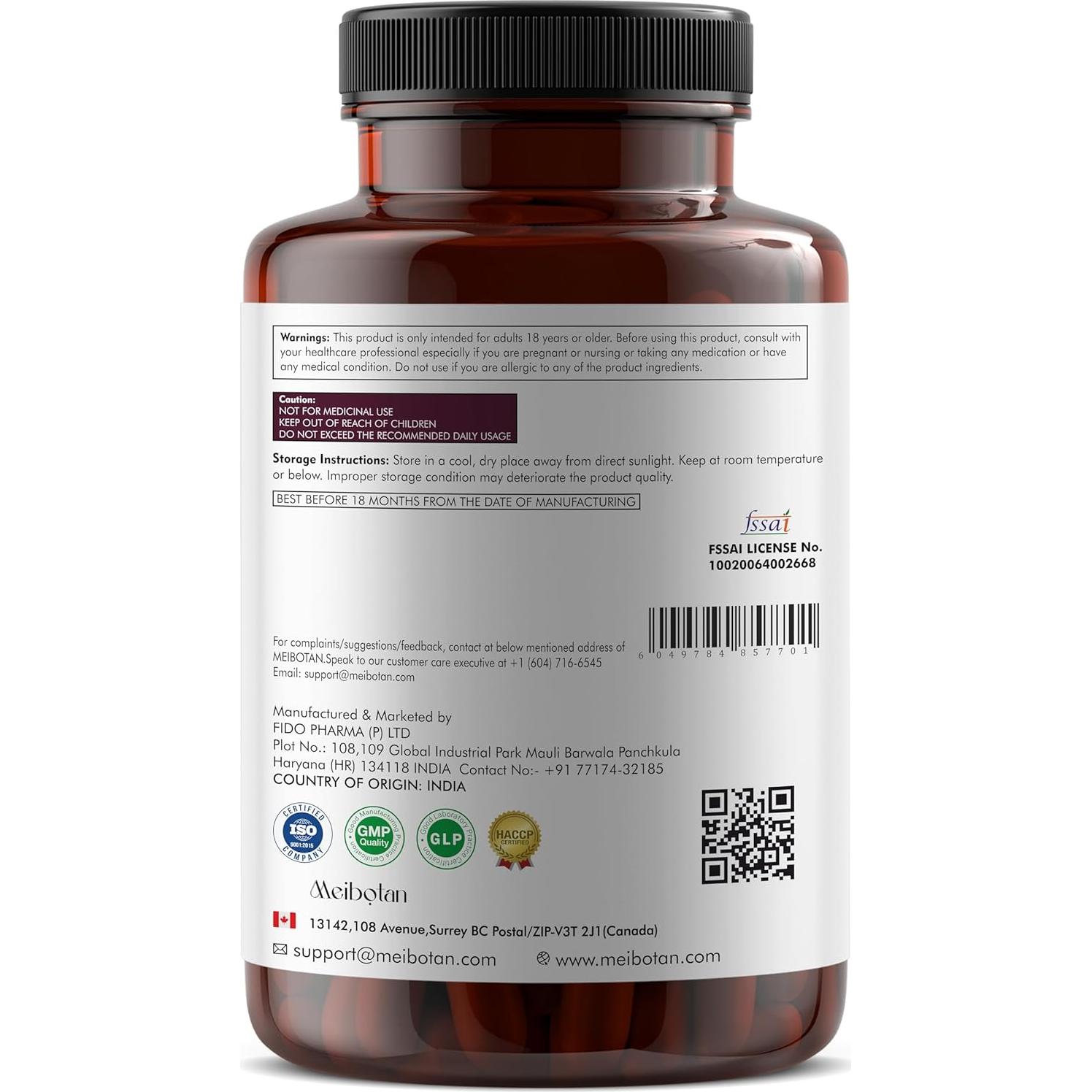 Probiotico Meibotan Bifidobacterium Longum 25 Mil Millones 60 Cápsulas