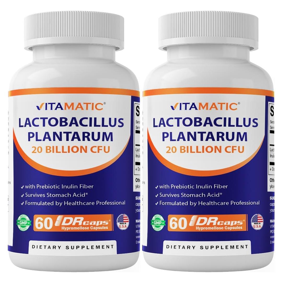 Vitamatic Lactobacillus Plantarum 20 Mil Millones 60 Cápsulas