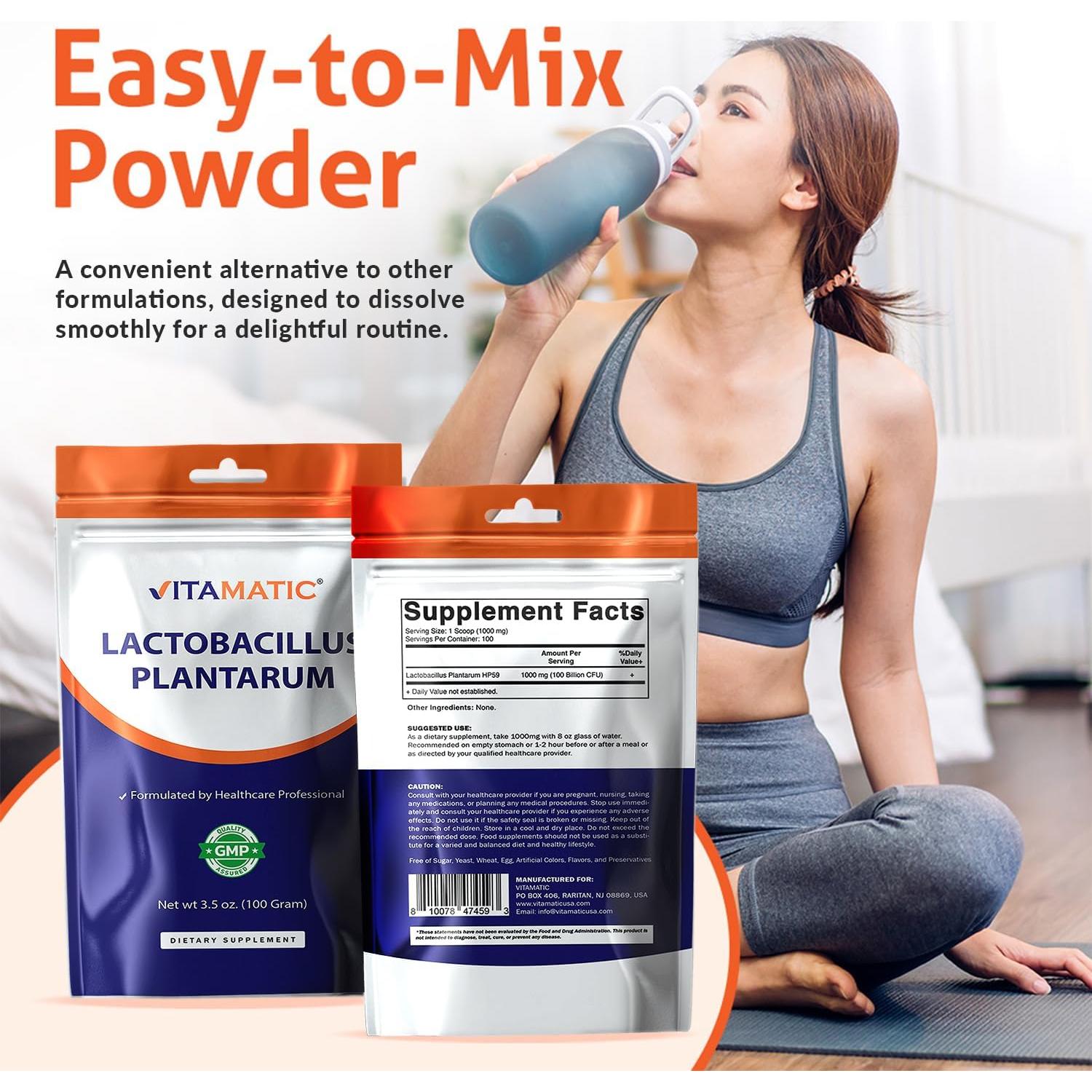 Vitamatic Polvo Probiotico Lactobacillus Plantarum 100g