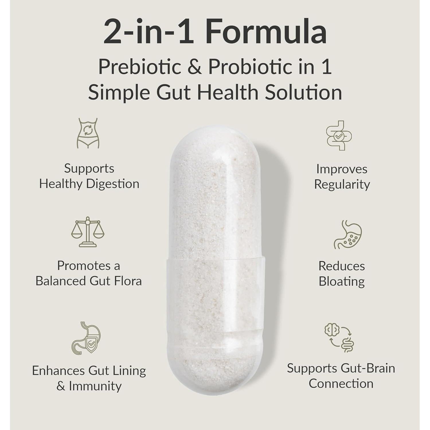 Suplemento Probiotico BiOptimizers P3-OM 120 Cápsulas Veganas