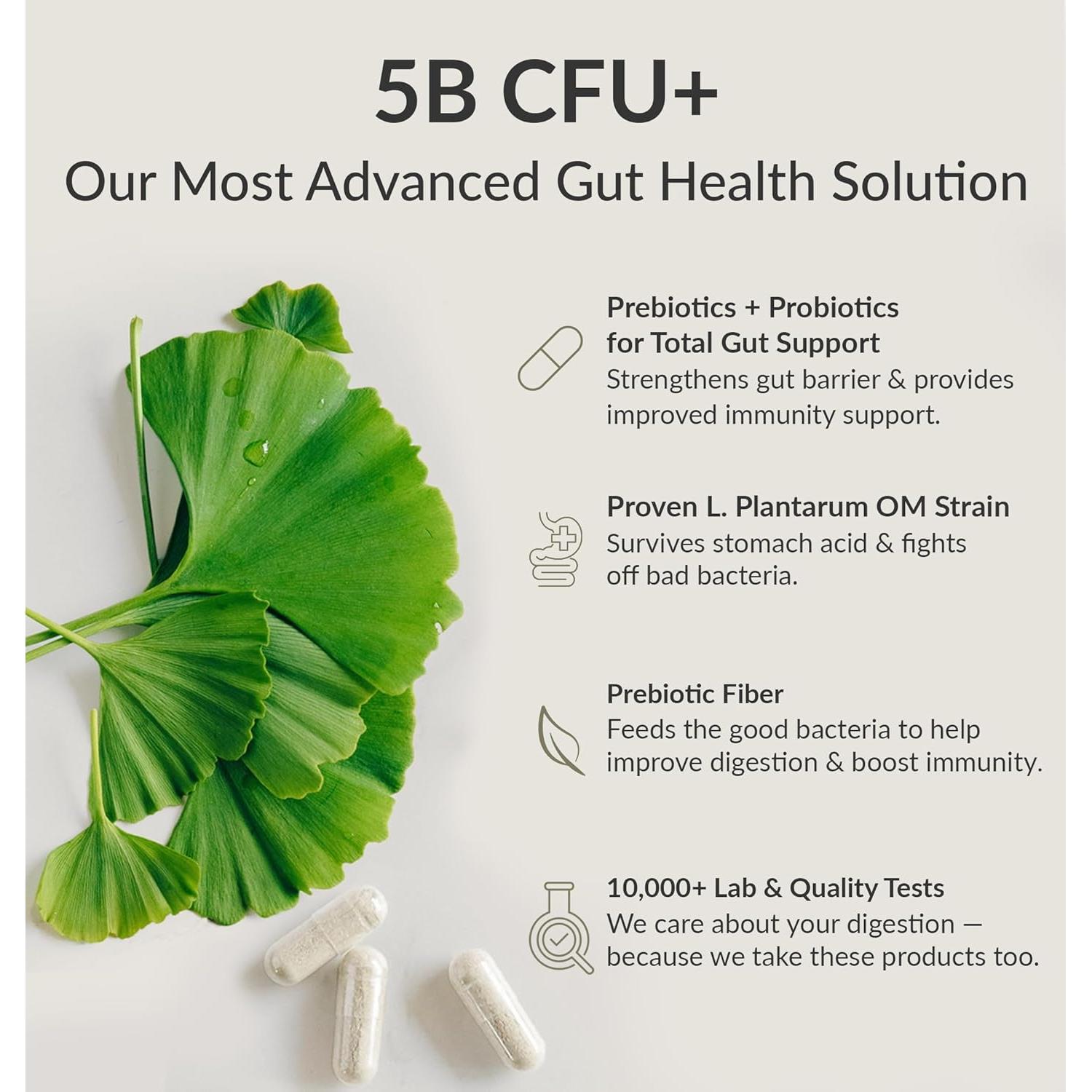 Suplemento Probiotico BiOptimizers P3-OM 120 Cápsulas Veganas