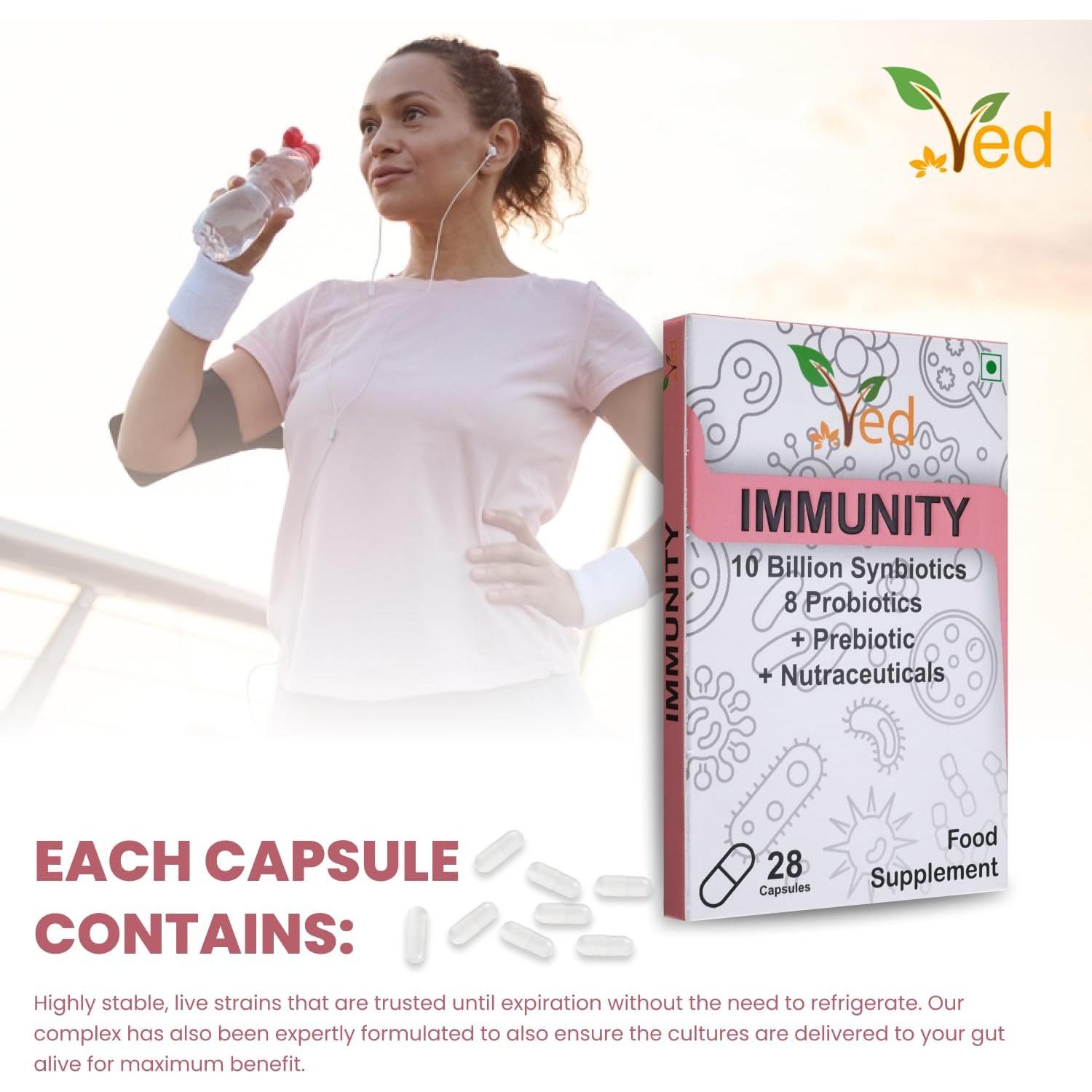 Complejo Probiótico Ved - 10 Mil Millones CFU - 28 Cápsulas