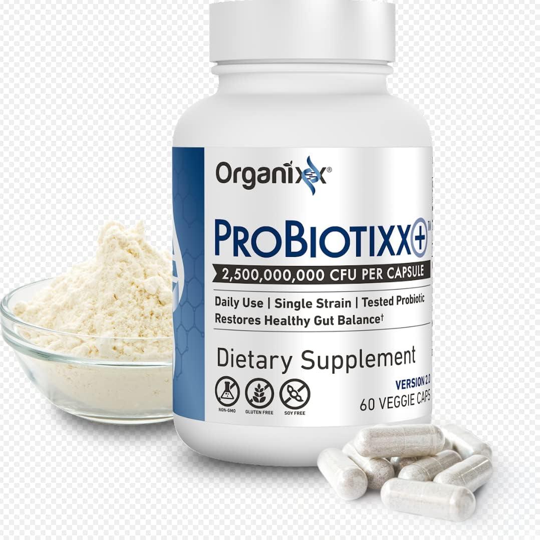 Suplemento Probiotico Organixx ProBiotixx+ 60 Cápsulas Vegetarianas