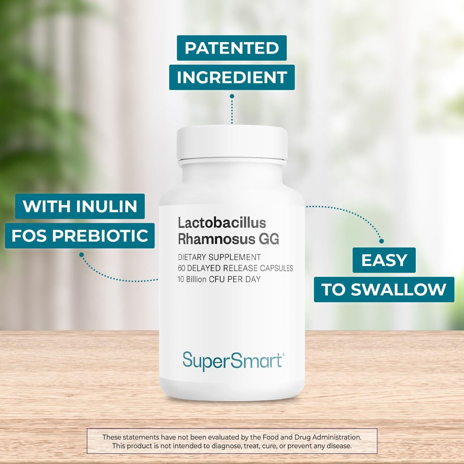 Supersmart Probiotico Lactobacillus Rhamnosus GG 60 Cápsulas