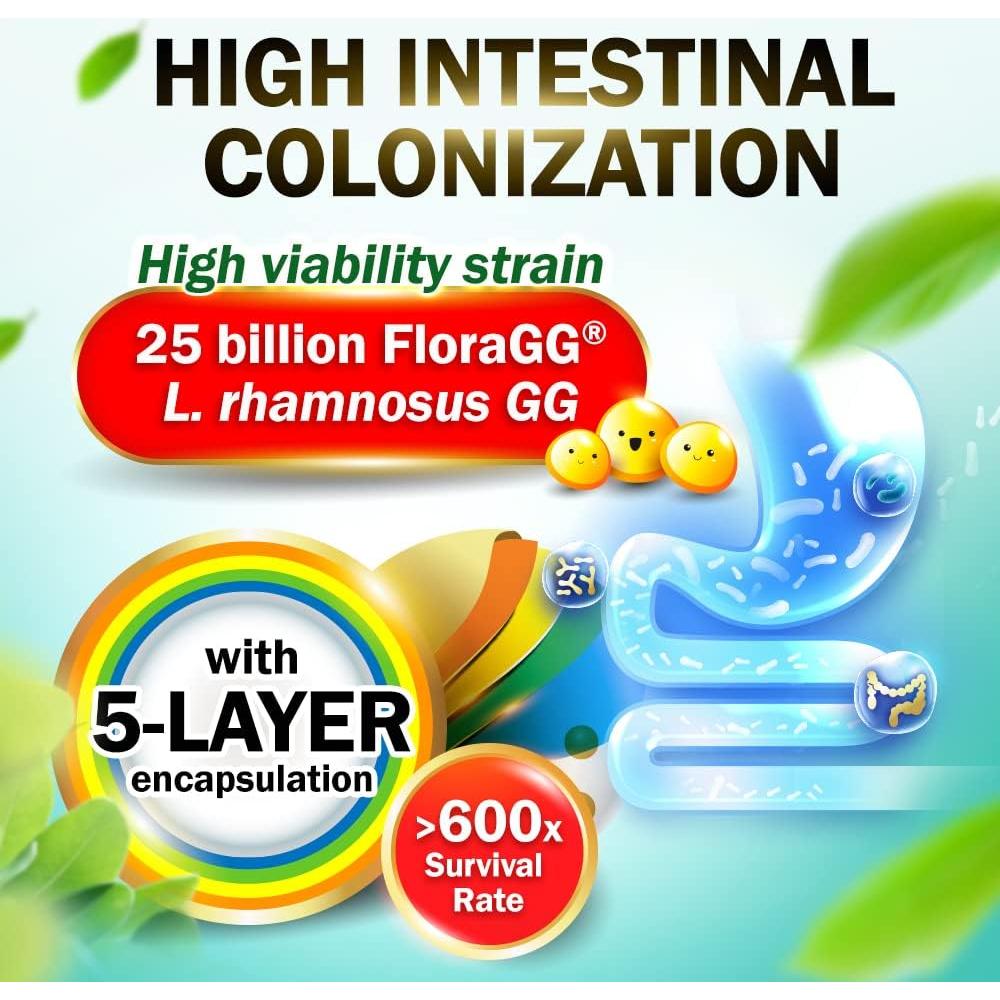 LABO Nutrition FloraGG Probioticos 25 Mil Millones CFU 60s