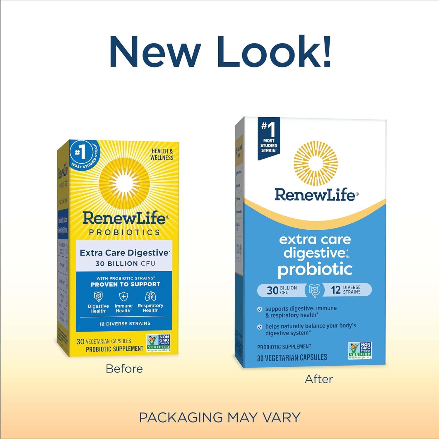 Renew Life Probioticos Extra Care 30 Mil Millones CFU 30 Cápsulas
