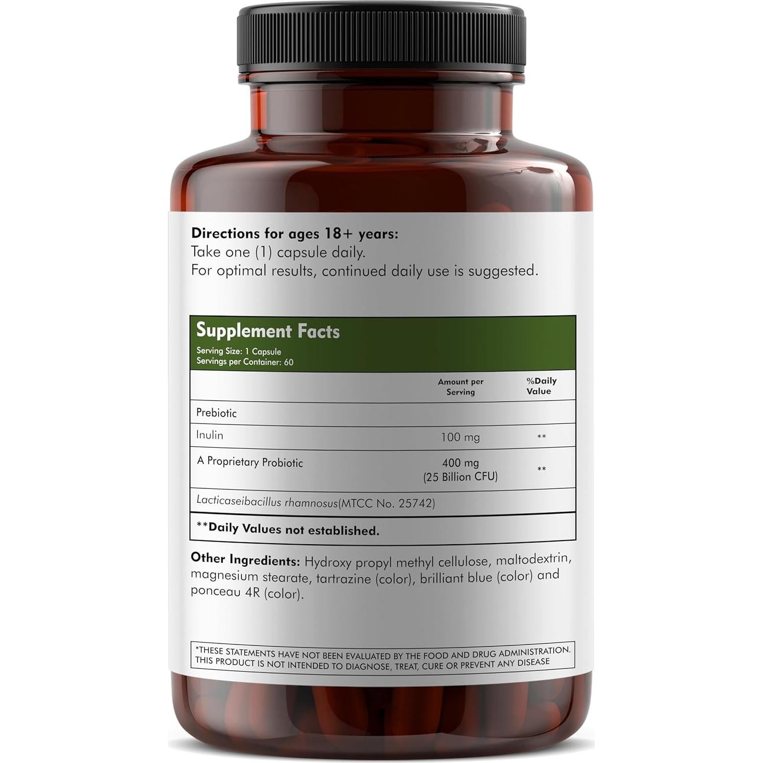 Suplemento Probiótico Meibotan Lacticaseibacillus 25 mil millones UFC - 60 cápsulas