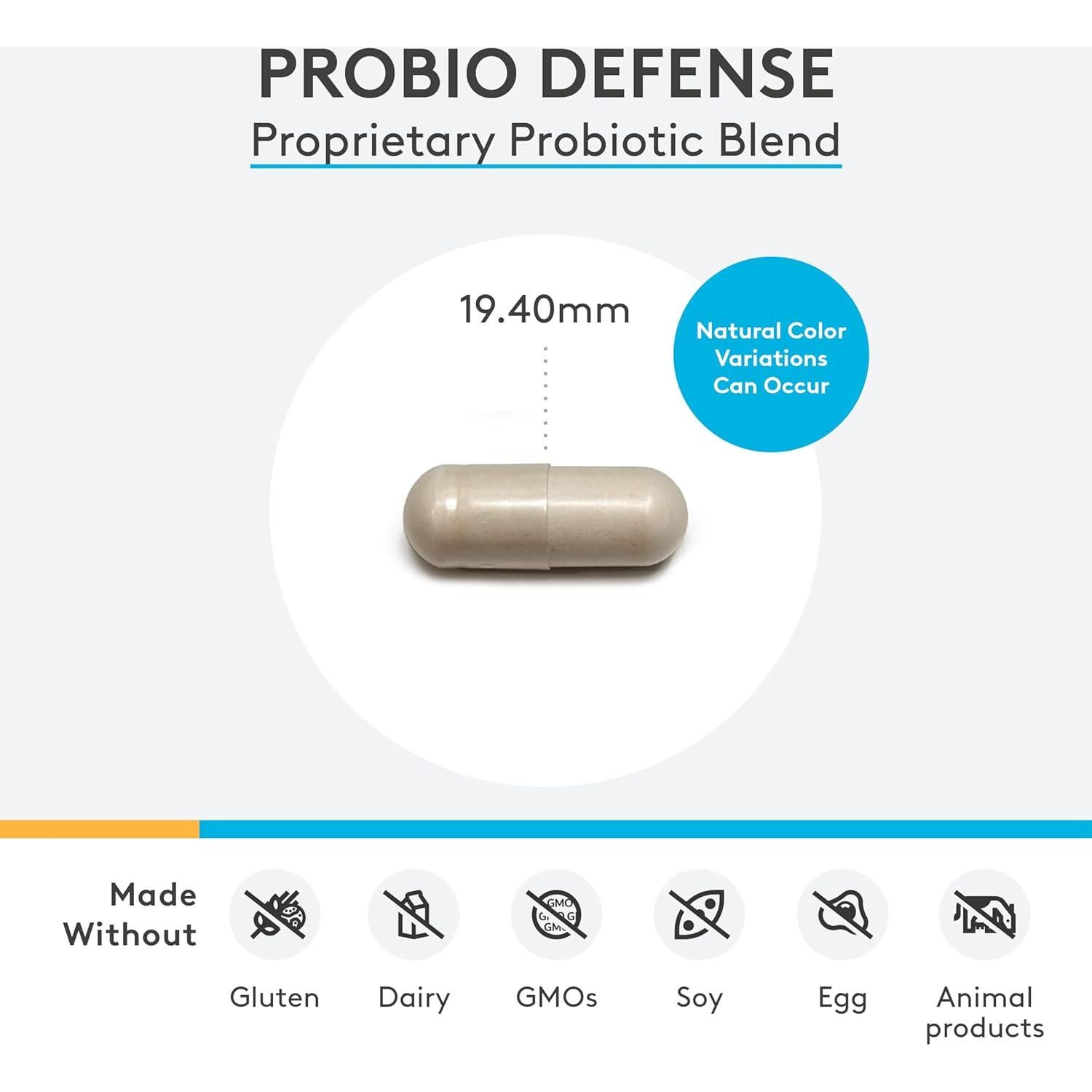 XYMOGEN Probio Defense - Probióticos Digestivos 84 Cápsulas