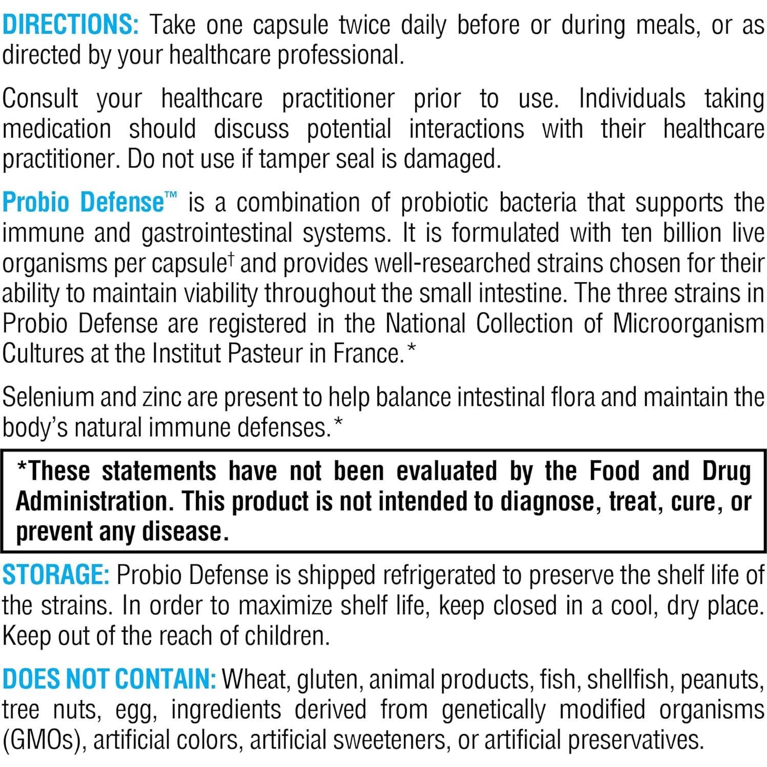 XYMOGEN Probio Defense - Probióticos Digestivos 84 Cápsulas