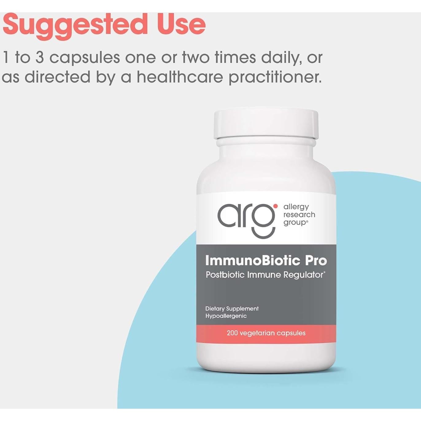 Suplemento ImmunoBiotic Pro Allergy Research - 200 Cápsulas