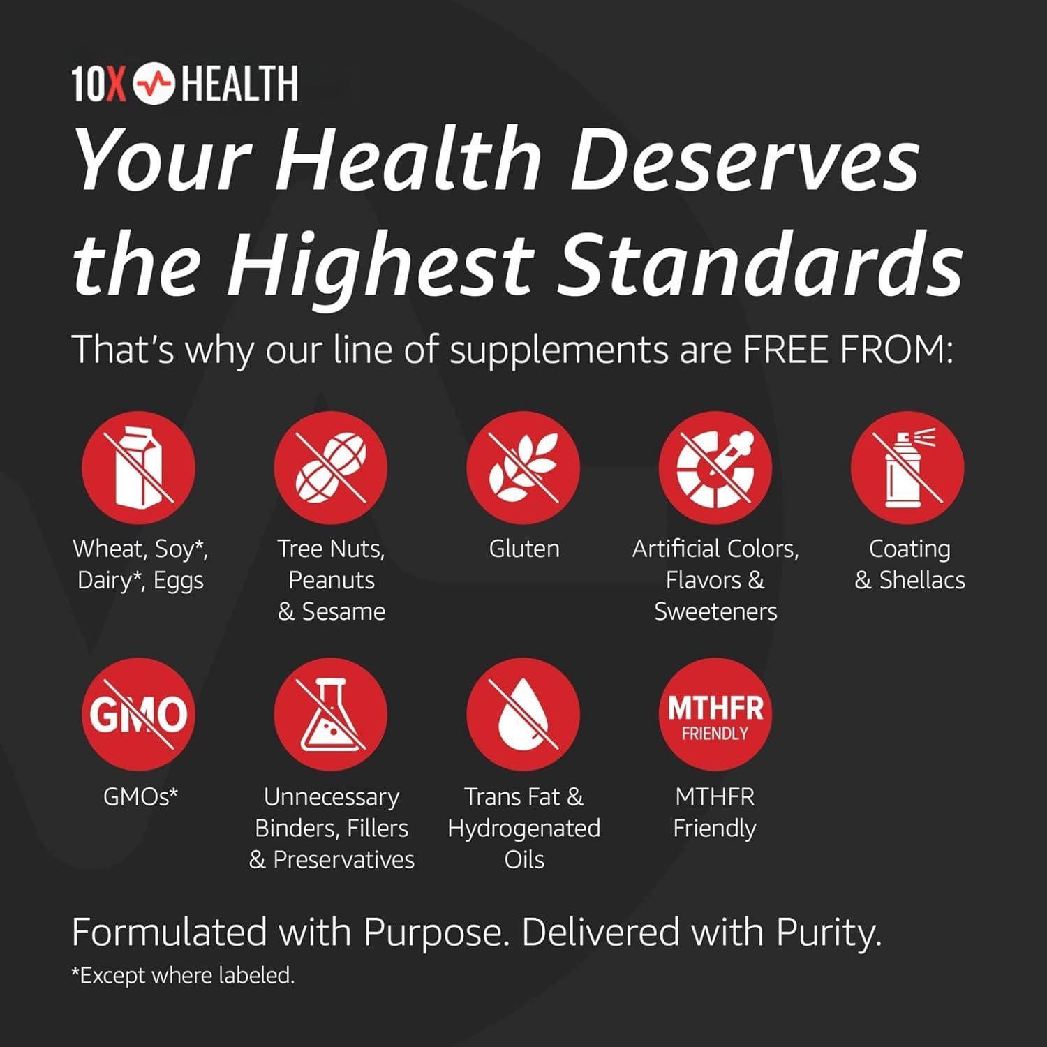 10X Probióticos para Hombres - 60 Cápsulas Salud Digestiva