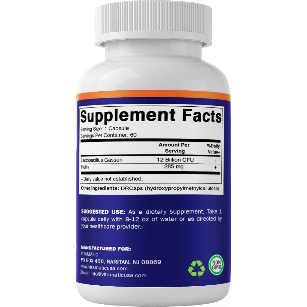 Vitamatic Lactobacillus Gasseri 12 Mil Millones - 60 Cápsulas